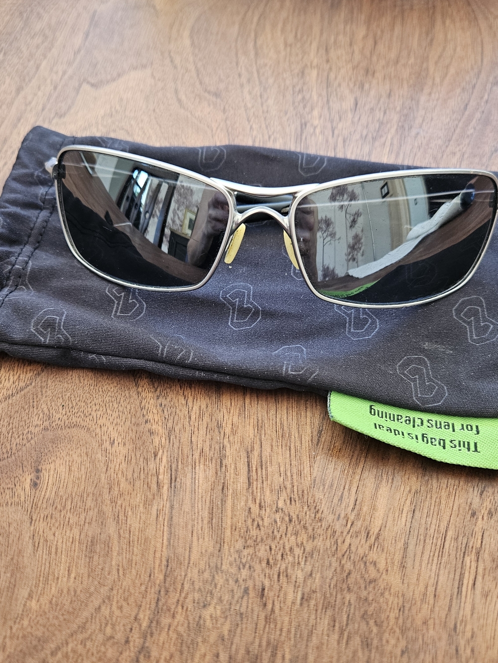 Rare Oakley Crosshair 2.0 Lead Frame Black Iridium Polarized Lens Sunglasses